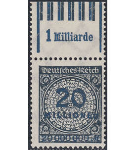 Deutsches Reich Nr. 319 AWb postfrisch ** Oberrand 0'6'0/1'5'1 farb- und typgeprft Oechsner