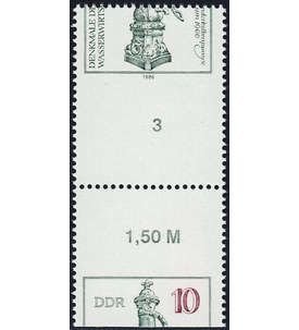 DDR Nr. 2993 postfrisch  Totalverzhnung Unterrand