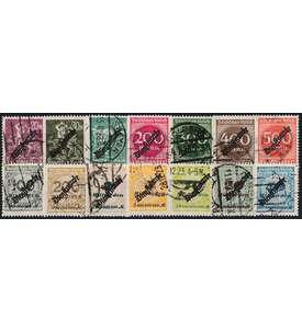 Deutsches Reich Dienst Nr. 75-88 Aufdruckwerte Dienstmarke geprft gestempelt