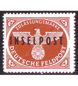 Deutsches Reich Feldpostmarke Nr. 9 postfrisch**  geprft + signiert Inselpost Rhodos