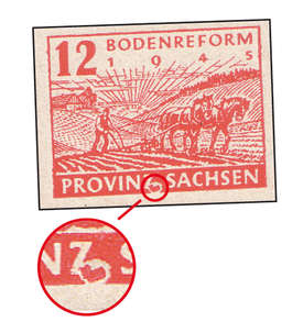   SBZ Nr. 86 II postfrisch Plattenfehler