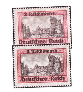 Deutsches Reich Nr. 729x+y postfrisch ** geprüft und signiert Schlegel