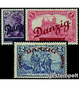 Danzig Nr. 47-49 gestempelt Groer Innendienst geprft