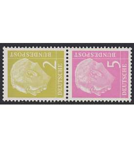 Goldhahn BRD Zusammendruck S17 postfrisch ** Heuss 1955 Briefmarken für Sammler 2+5