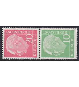 BRD Bund  Zusammendruck S33 postfr.isch ** Heuss 1955 (20+10)