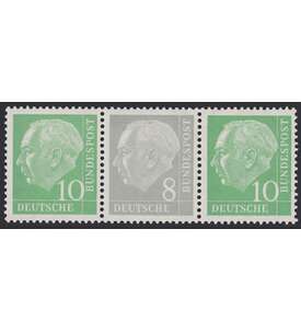 BRD Bund  Zusammendruck W16 postfrisch **  Heuss 1956 (10+8+10)