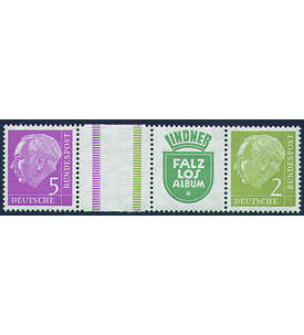 BRD Bund  Zusammendruck WZ12 postfrisch ** Heuss 1956 (5+Z+R5+2)
