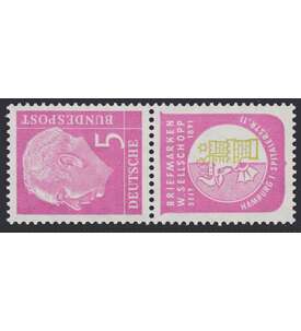 BRD Bund  Zusammendruck S43 postfrisch ** Heuss 1956 (5+R4)