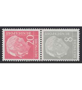 BRD Bund  Zusammendruck S51X postfrisch ** Heuss/Ziffer 1958 (20+8)