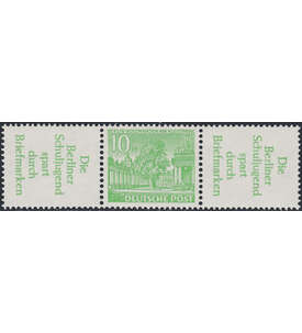 Berlin Zusammendruck W22 postfrisch Bauten 1952 (R3+10+R3)