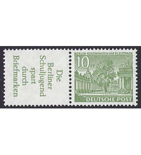 Berlin Zusammendruck W23 postfrisch Bauten 1952 (R3+10)