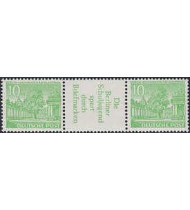 Berlin Zusammendruck W24 postfrisch Bauten 1952 (10+R3+10)