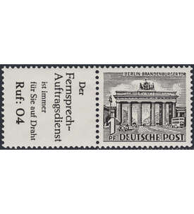 Berlin Zusammendruck W35 postfrisch Bauten 1952 (R6+1)