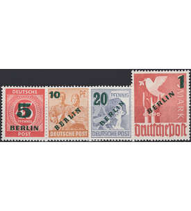 II Berlin Nr. 64-67            Grnaufdrucke 1949