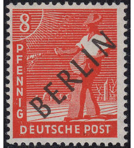 Berlin Nr. 3 postfrisch geprüft 8 Pfg. Schwarzaufdruck