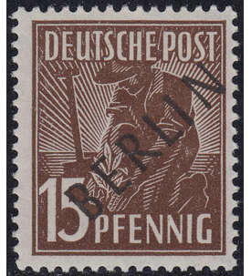 Berlin Nr. 6 postfrisch geprft 15 Pfg Schwarzaufdruck