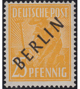 Berlin Nr. 10 postfrisch  geprüft 25 Pfg Schwarzaufdruck