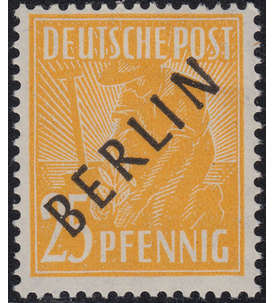 Berlin Nr. 10 postfrisch  geprft 25 Pfg Schwarzaufdruck