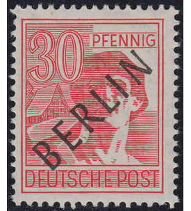 Berlin Nr. 11 postfrisch  geprüft 30 Pfg Schwarzaufdruck