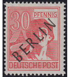 Berlin Nr. 11 postfrisch  geprft 30 Pfg Schwarzaufdruck