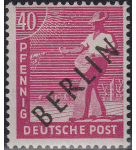 Berlin Nr. 12 postfrisch  geprüft 40 Pfg Schwarzaufdruck