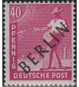 Berlin Nr. 12 postfrisch  geprft 40 Pfg Schwarzaufdruck