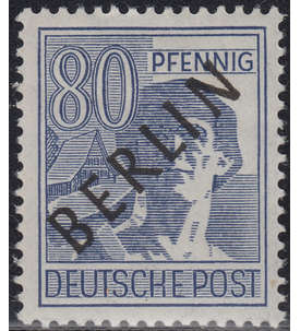 Berlin Nr. 15 postfrisch  geprüft 80 Pfg Schwarzaufdruck