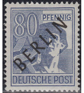 Berlin Nr. 15 postfrisch  geprft 80 Pfg Schwarzaufdruck