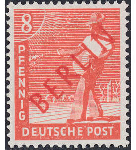 Berlin Nr. 23 postfrisch geprüft 8 Pfennig Rotaufdruck