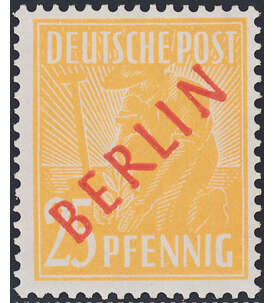 Berlin Nr. 27 postfrisch geprüft 25 Pfennig Rotaufdruck