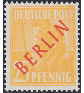 Berlin Nr. 27 postfrisch geprft 25 Pfennig Rotaufdruck