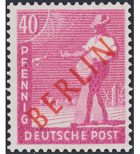 Berlin Nr. 29 postfrisch geprft 40 Pfennig Rotaufdruck