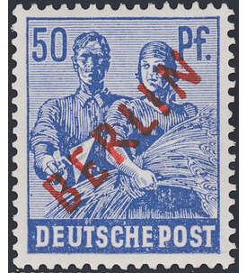 Berlin Nr. 30 postfrisch  geprft 50 Pfennig Rotaufdruck