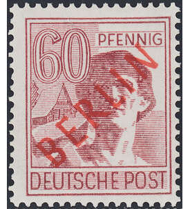 Berlin Nr. 31 postfrisch  geprft 60 Pfennig Rotaufdruck