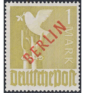 Berlin Nr. 33 postfrisch geprft 1 DM Rotaufdruck