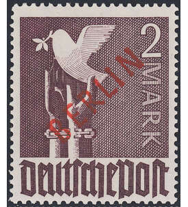 Berlin Nr. 34 postfrisch geprft 2 DM Rotaufdruck