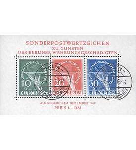 Berlin Block 1 gestempelt Währungsgeschädigte