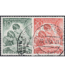 Berlin Nr. 80-81 gestempelt  geprft Tag der Briefmarke 1951