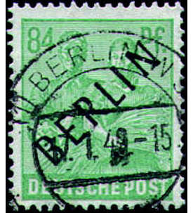 Berlin Nr. 16 gestempelt 84 Pfennig Schwarzaufdruck geprft Schlegel