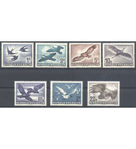 sterreich Flugpost postfrisch ** 7 Werte Vgel