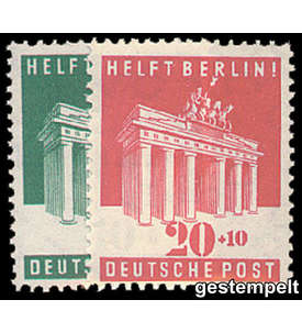 Alliierte Besetzung Nr. 101-102 gestempelt Brandenburger Tor