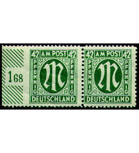 Alliierte  Besetzung Nr. 31 C z U1** 42 Pfennig  links ungezhnt