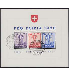 Schweiz Block 2 gestempelt Pro Patria 1936