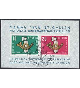 Schweiz Block 16 gestempelt NABAG 1959