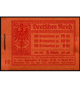 Deutsches Reich Markenheft Nr. 12A Germania 1919 postfrisch