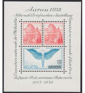 Schweiz Block 4  postfrisch **  Aarau 1938