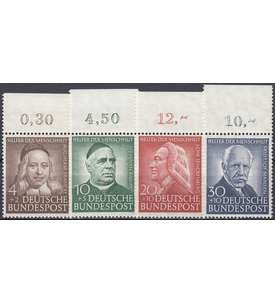 BRD Bund  Nr. 173-176 postfrisch ** Wohlfahrt 1953 Oberrandsatz
