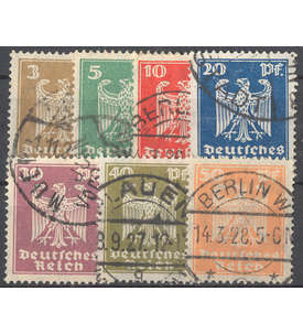 Deutsches Reich Nr. 355-361 gestempelt Reichsadler