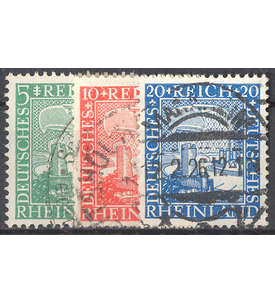 Deutsches Reich Nr. 372-374 gestempelt Rheinland