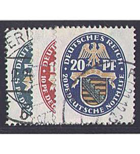 Deutsches Reich Nr. 375-377 gestempelt Nothilfe Wappen 1925